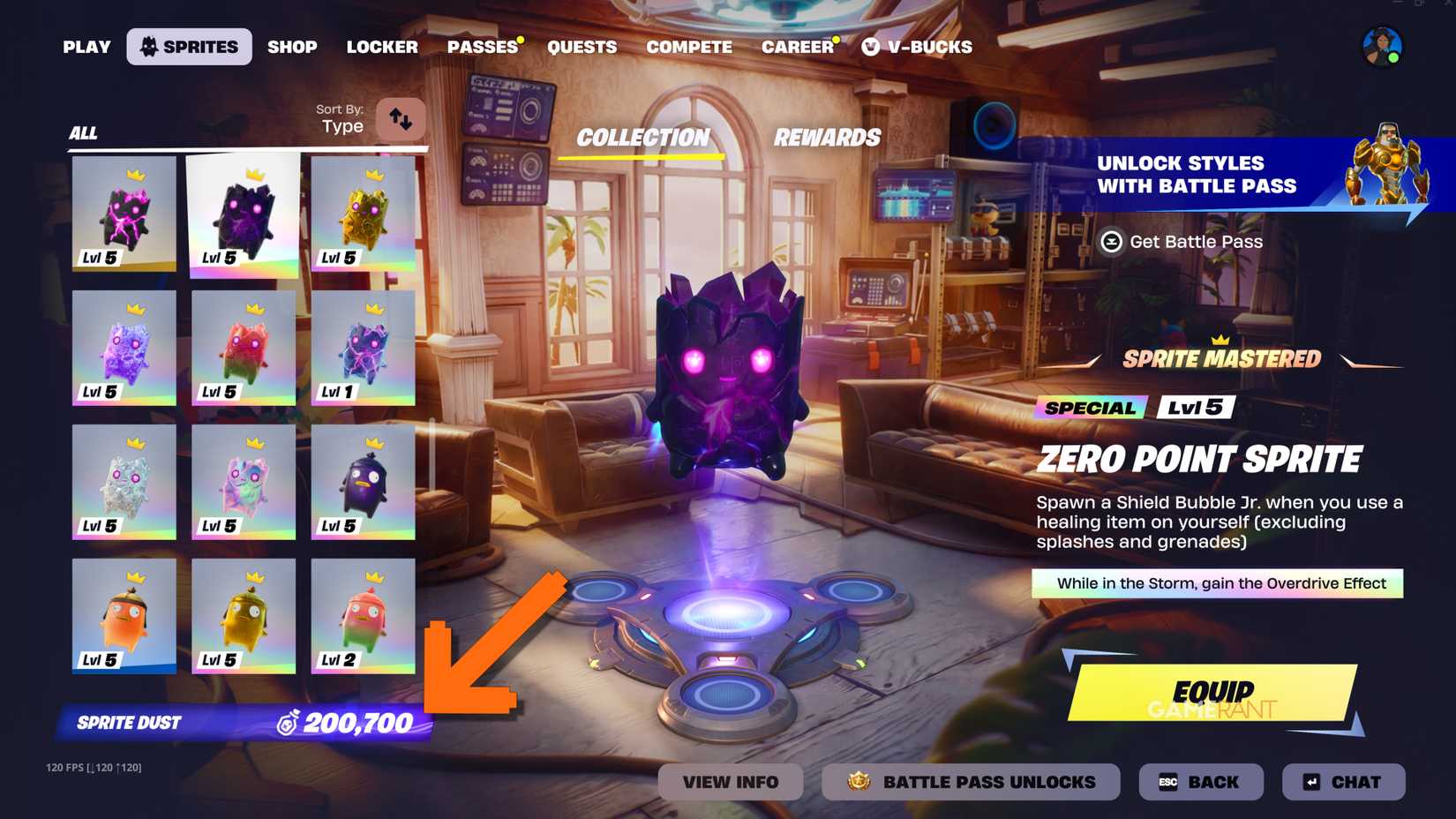 ئایا Sprite Dust Reset بۆ Fortnite Chapter 7 وەرزی سێیەم