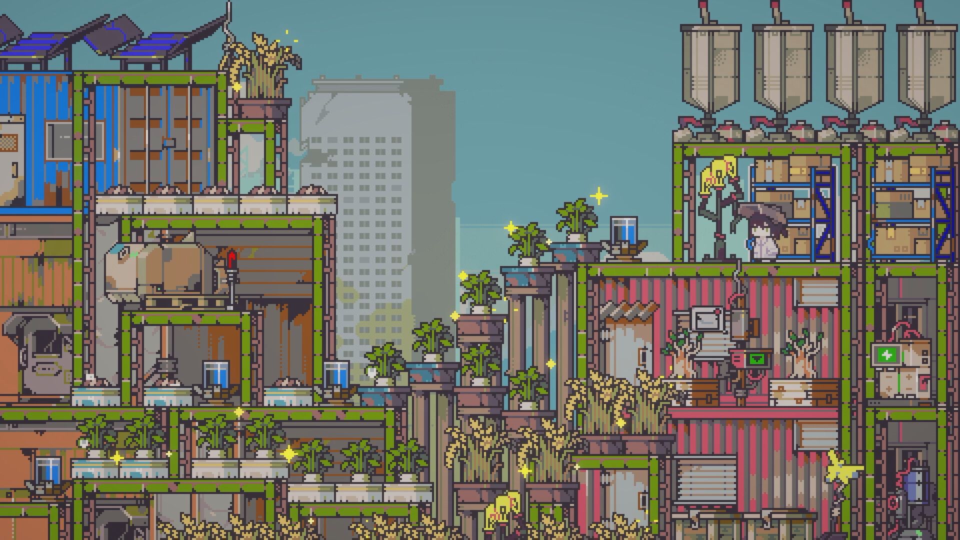 a vertical player farm in doloc town.