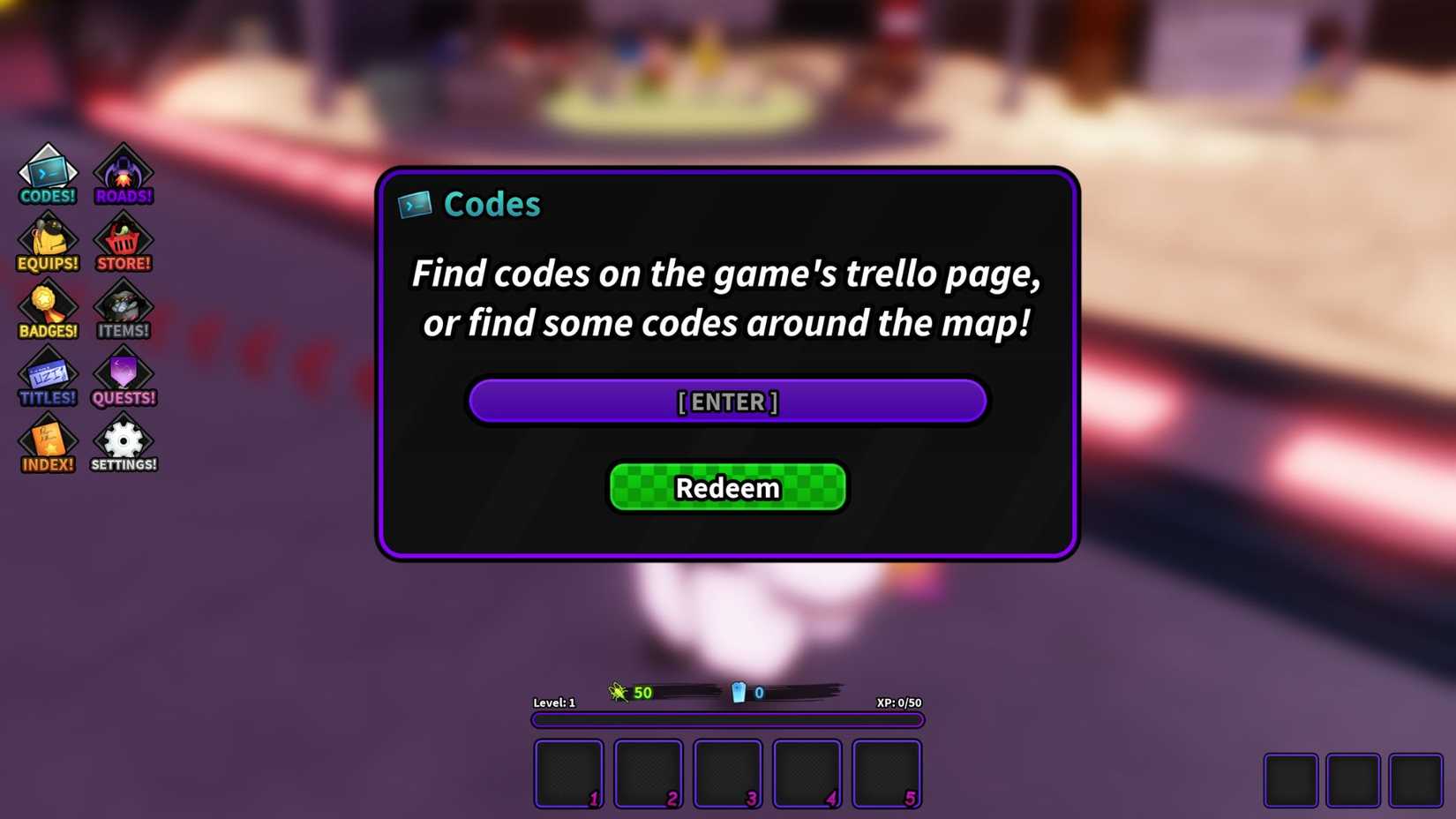 Drone Defense 2 the codes tab