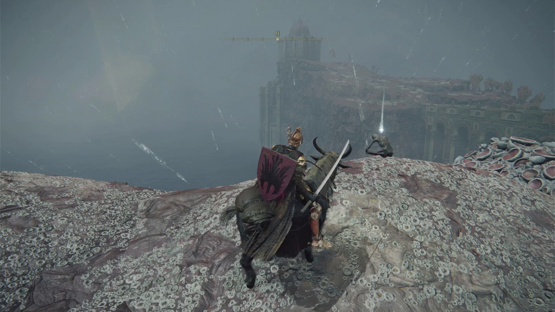 The corpse with the Reed Great Katana in Elden Ring.
