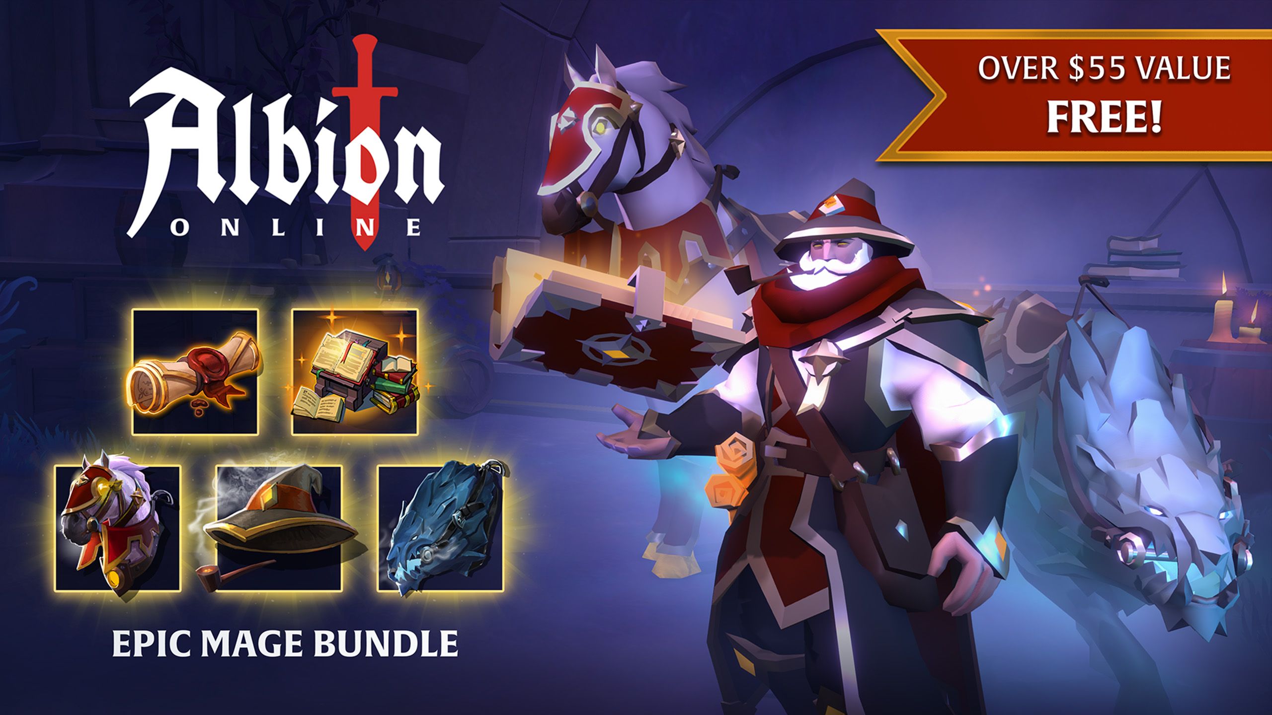 Epic Mage Bundle for Albion Online Epic Games Store EGS promo key art banner