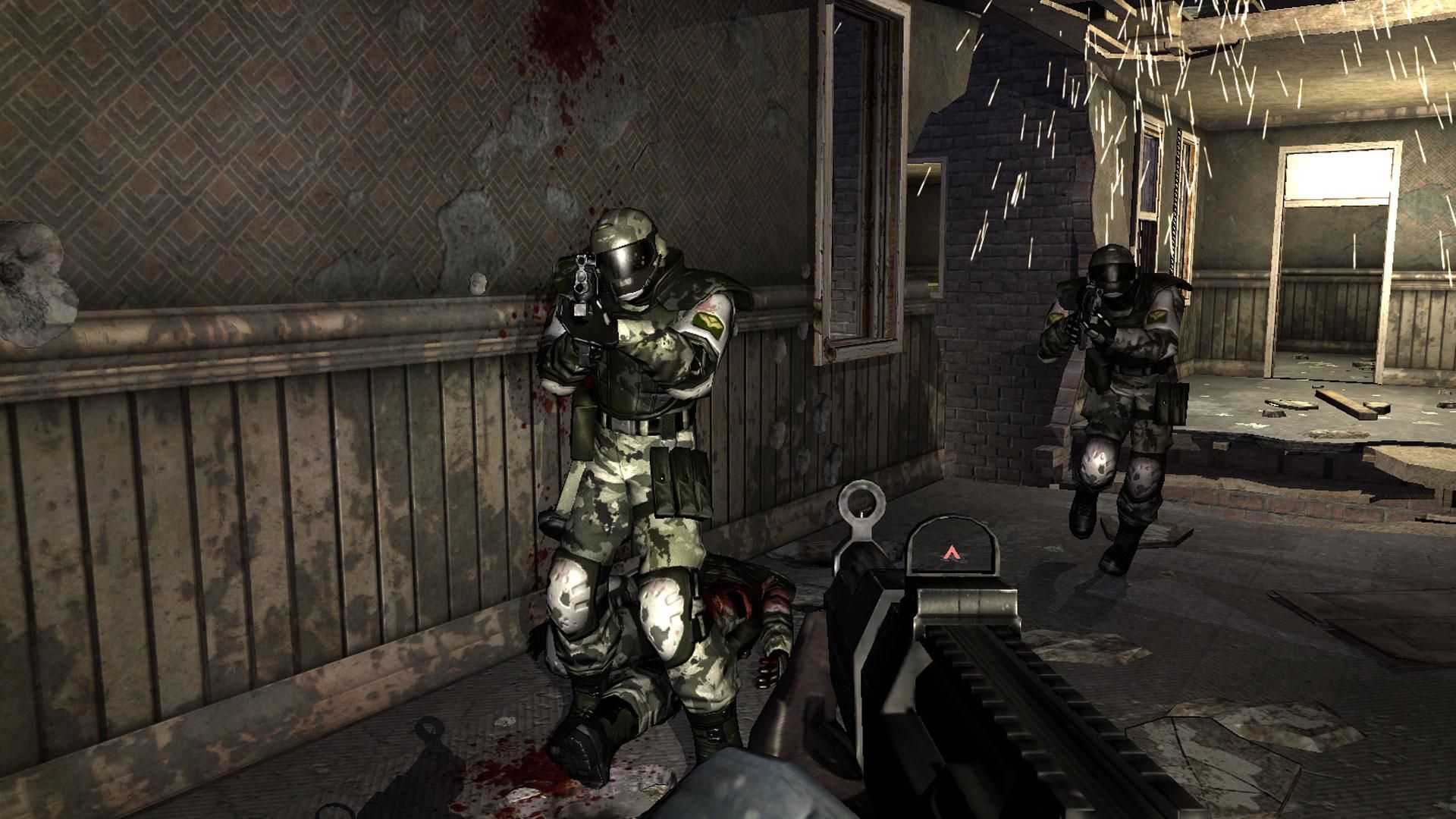 f.e.a.r corridor gun fight