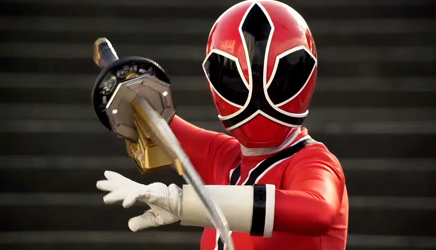 Lauren Shiba as the Red Ranger in Power Rangers Samurai