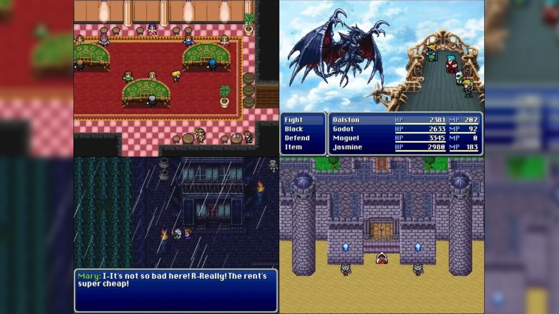 FInal Fantasy Blackmoon Prophecy Remake galery with combat