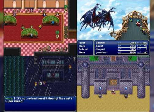 FInal Fantasy Blackmoon Prophecy Remake galery with combat