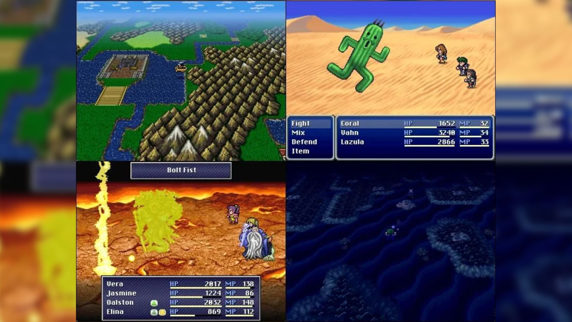 FInal Fantasy Blackmoon Prophecy Remake gallery with world and combat
