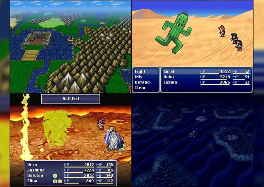 FInal Fantasy Blackmoon Prophecy Remake gallery with world and combat