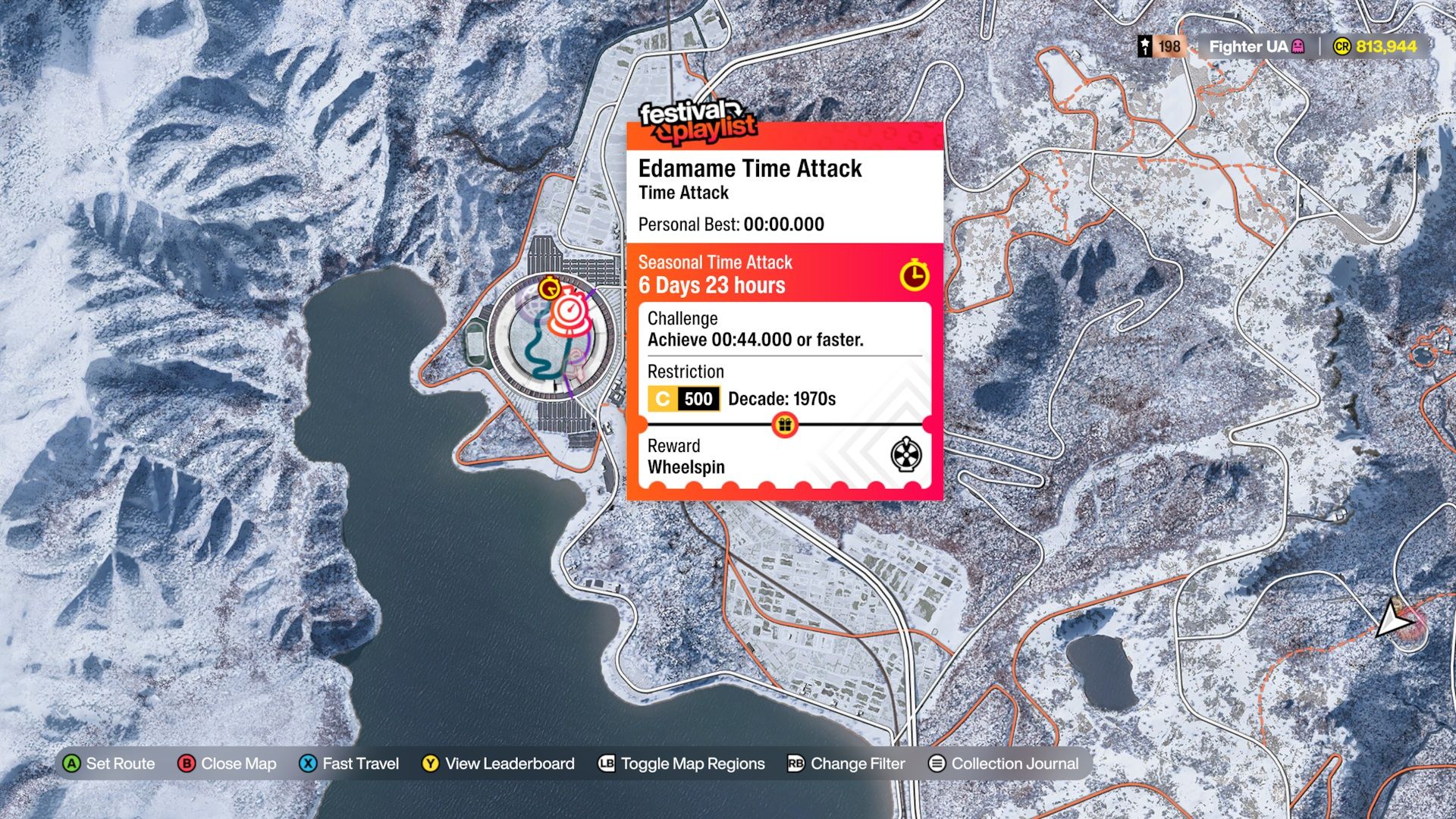 Forza Horizon 6 Edamame Time Attack Track Map Location 1