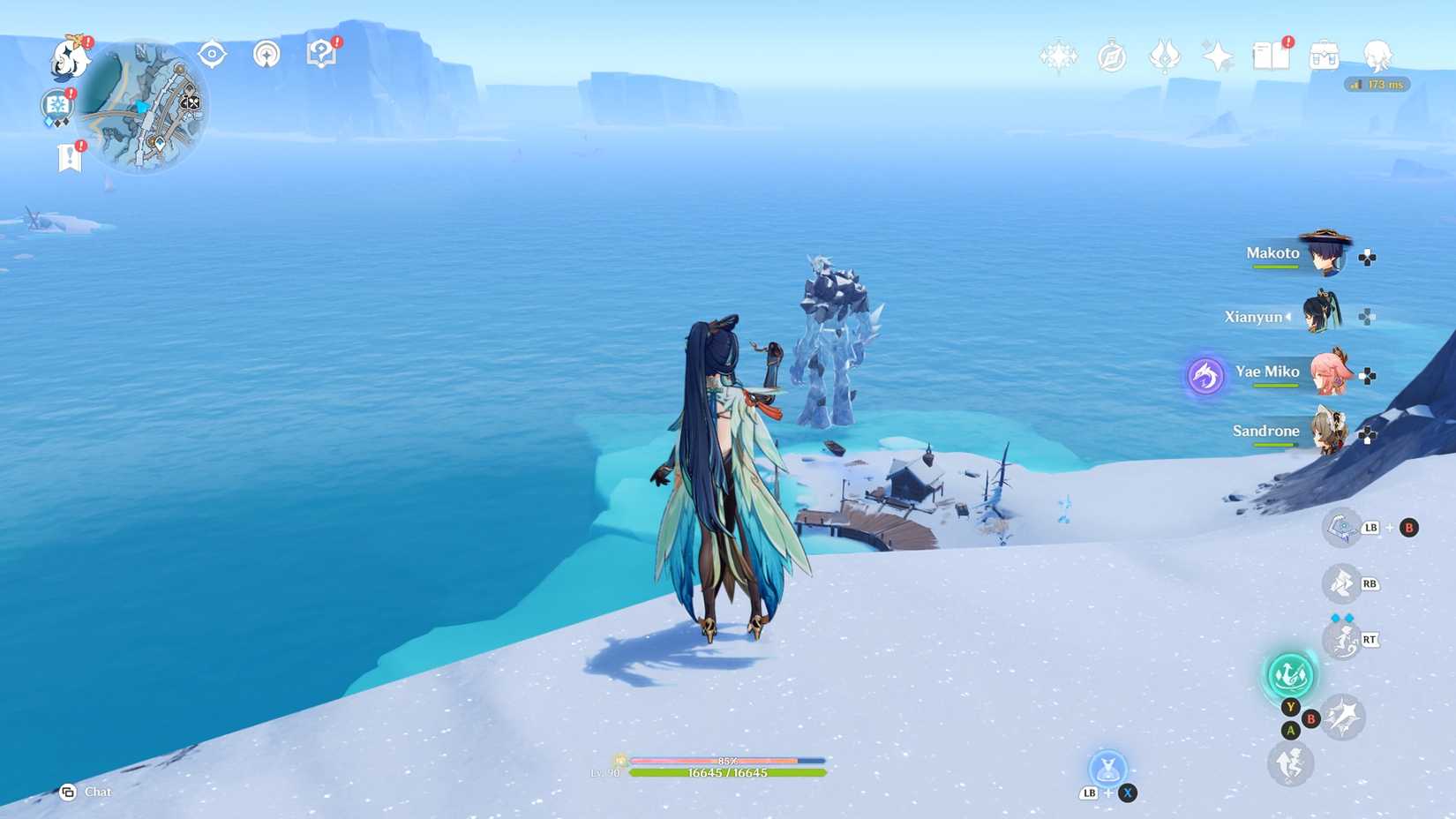 genshin-impact-a-great-heart-fettered-by-slender-chains-quest-puzzle-solution - giant snegovik location