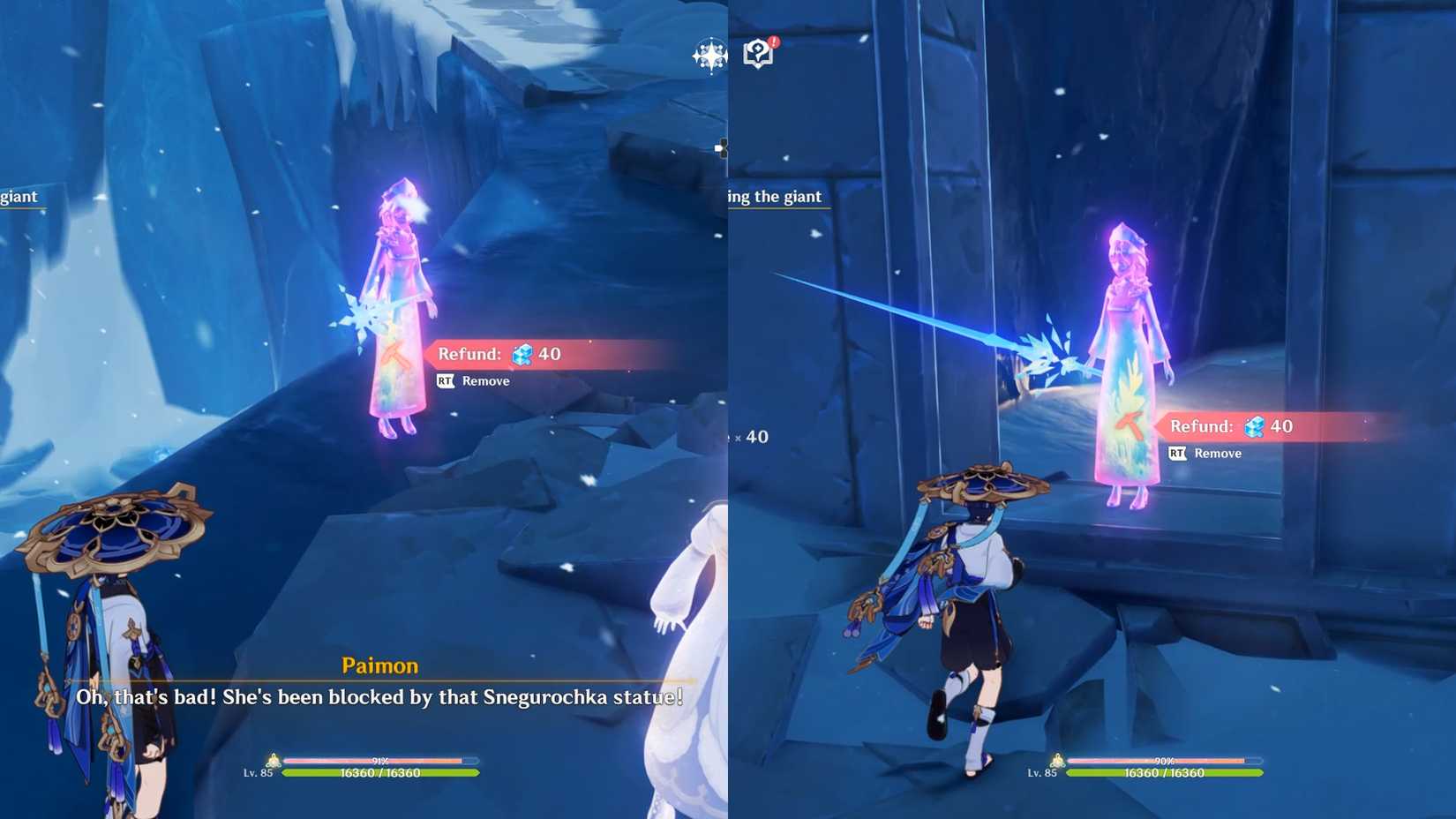 genshin-impact-a-great-heart-fettered-by-slender-chains-quest-puzzle-solution - sword statue