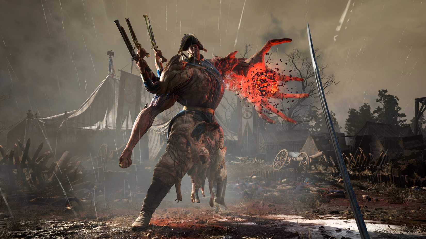 Giant monster attacking the player in Valor Mortis