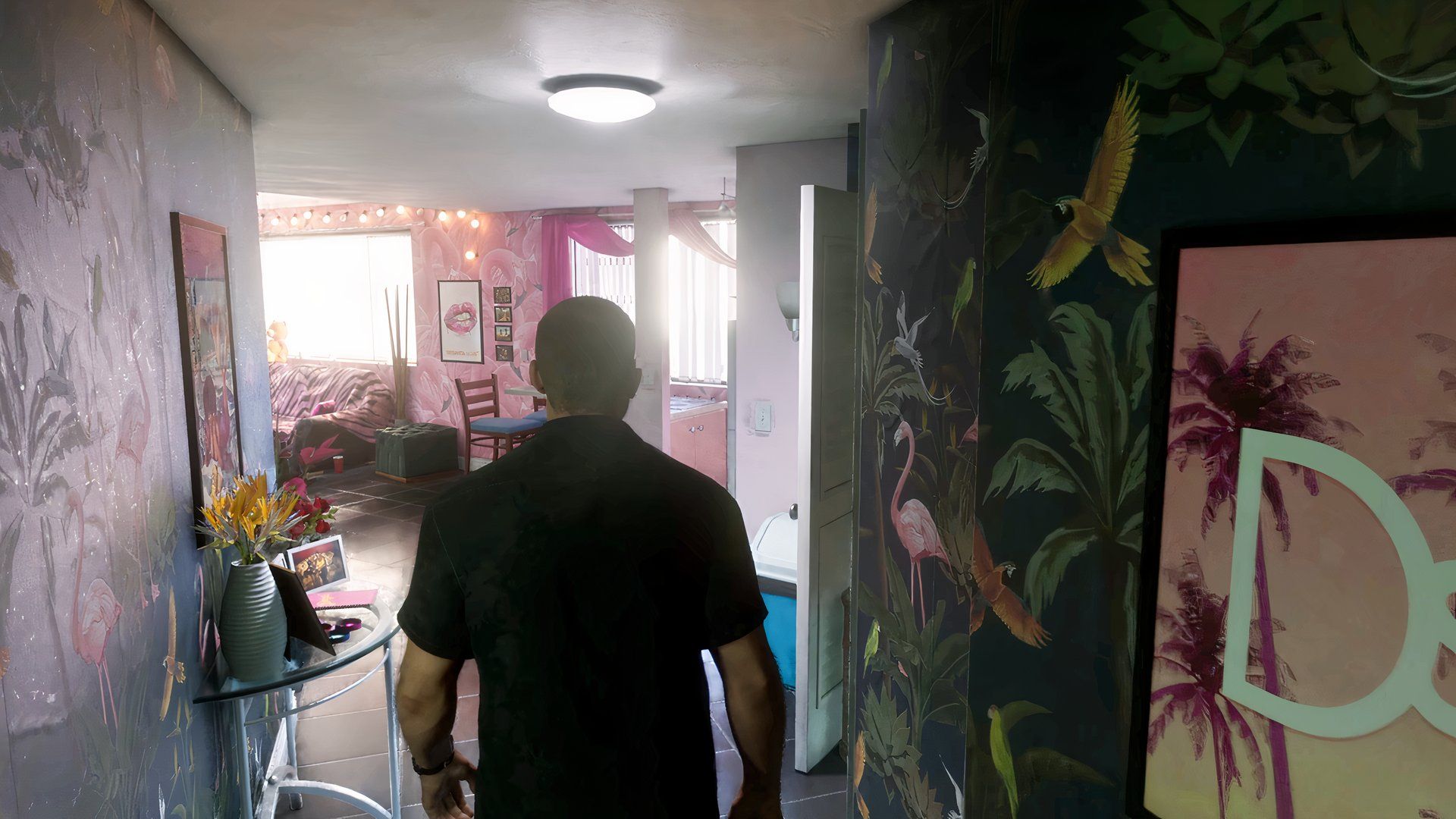 gta 6's jason walking around the house.