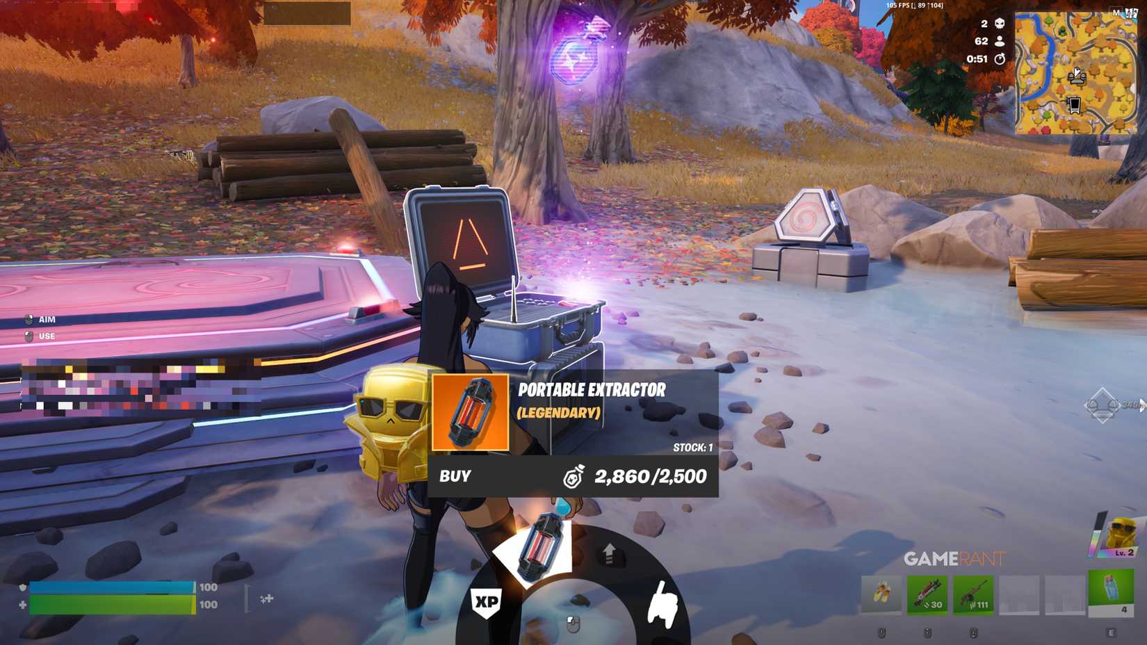 how to get Portable Extractors in Fortnite - 1
