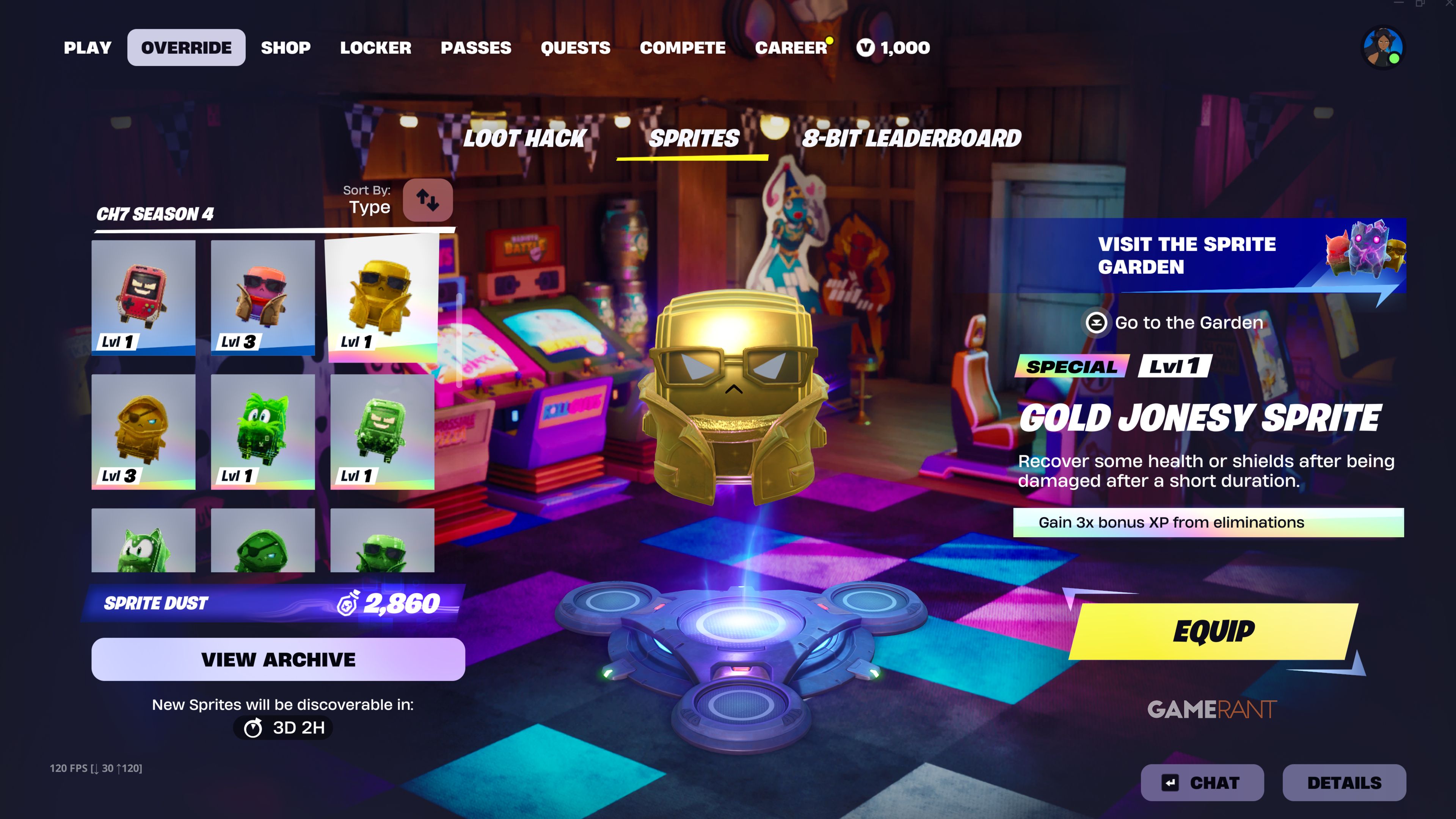 How to Get the Gold Jones Sprite in Fortnite - 2