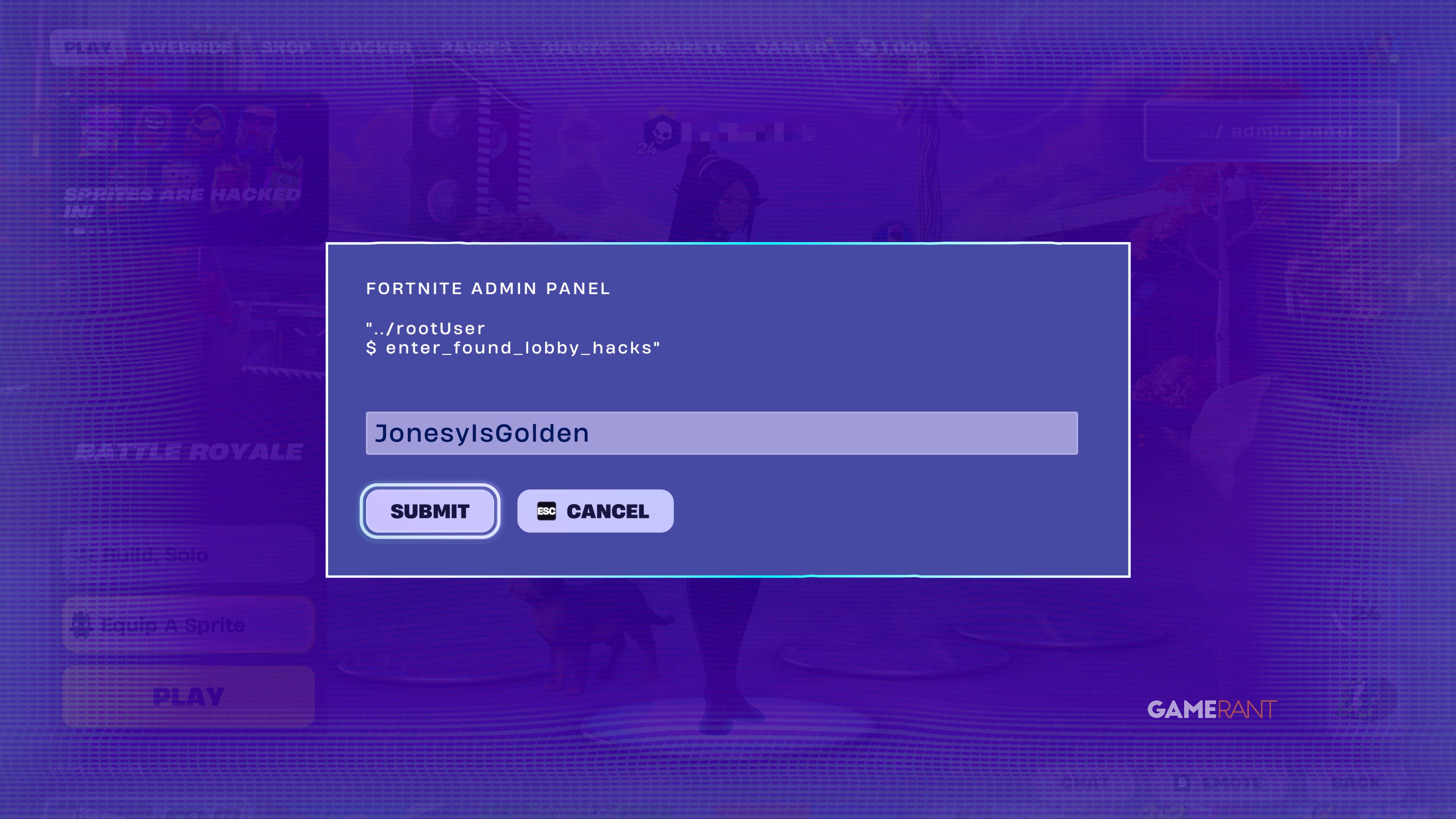 How to Get the Gold Jones Sprite in Fortnite