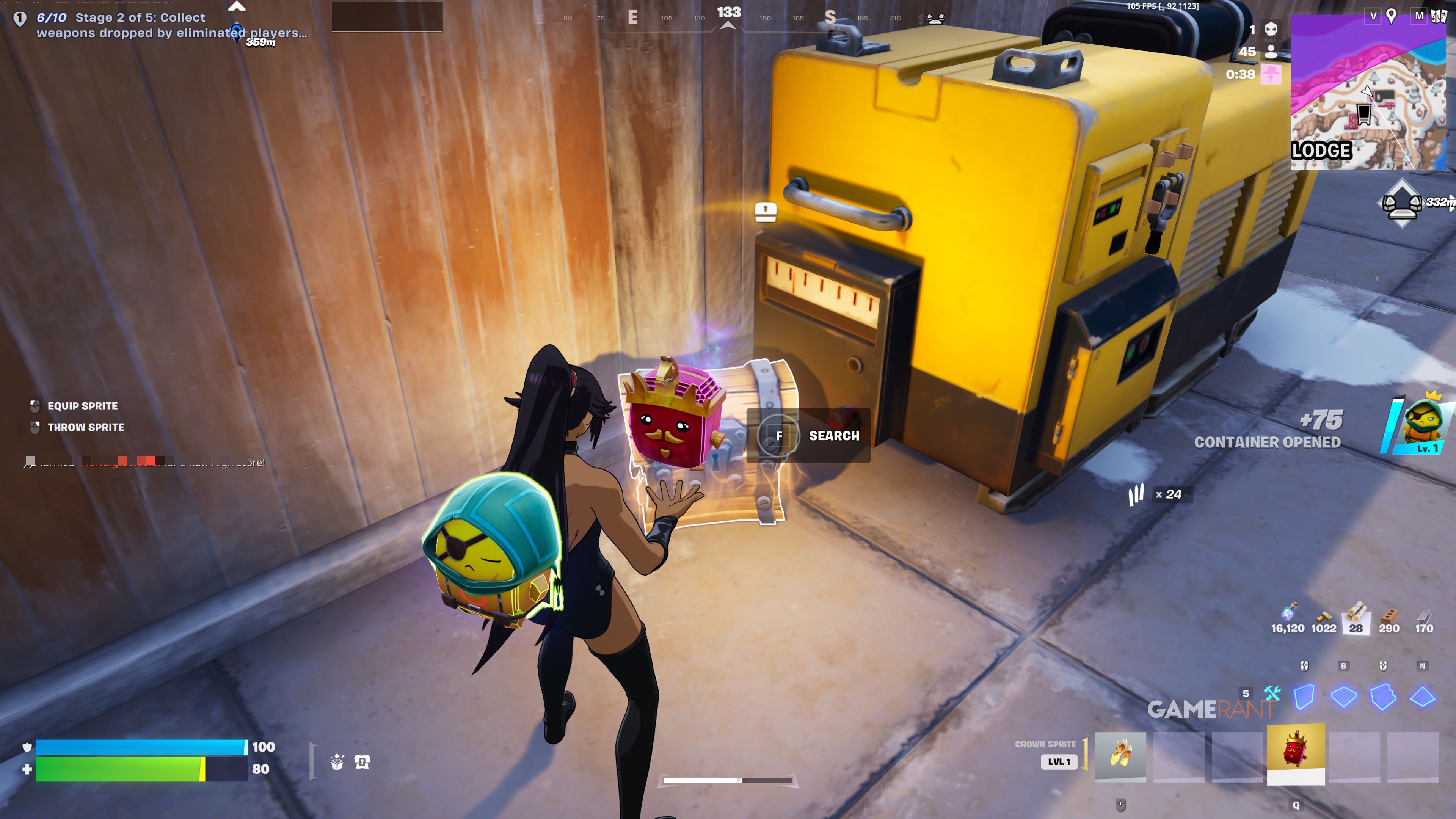 چۆن ئاستی کراون سپرایت بەرز بکەینەوە بەبێ بردنەوە - Fortnite - 2