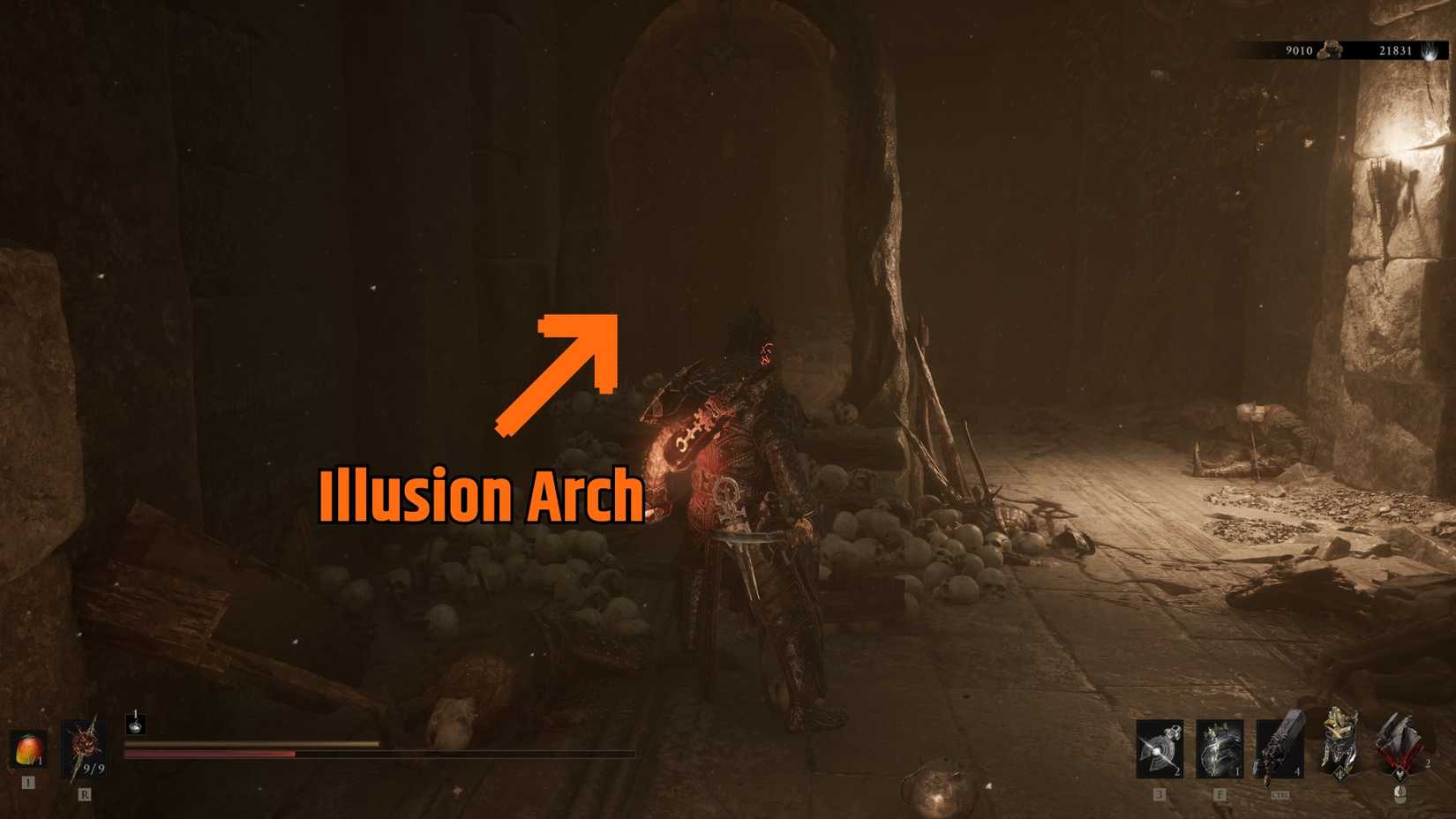 Illusionist's Cache Dungeon توێکڵی فانی ٢ کەوانەی وەهم
