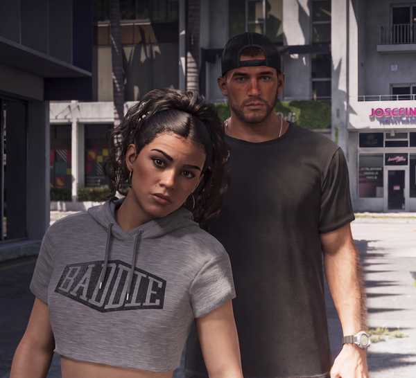 Rockstar Resmi Konfirmasi Detail Penting Cerita GTA 6 9 Jason and Lucia standing in an alley in GTA 6.
