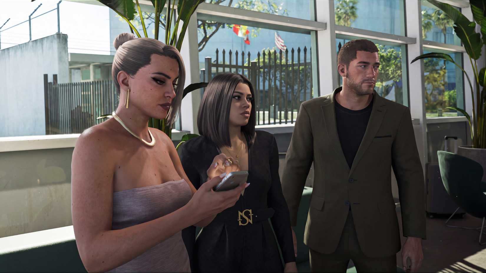 Jason and Lucia in professional attire in GTA 6