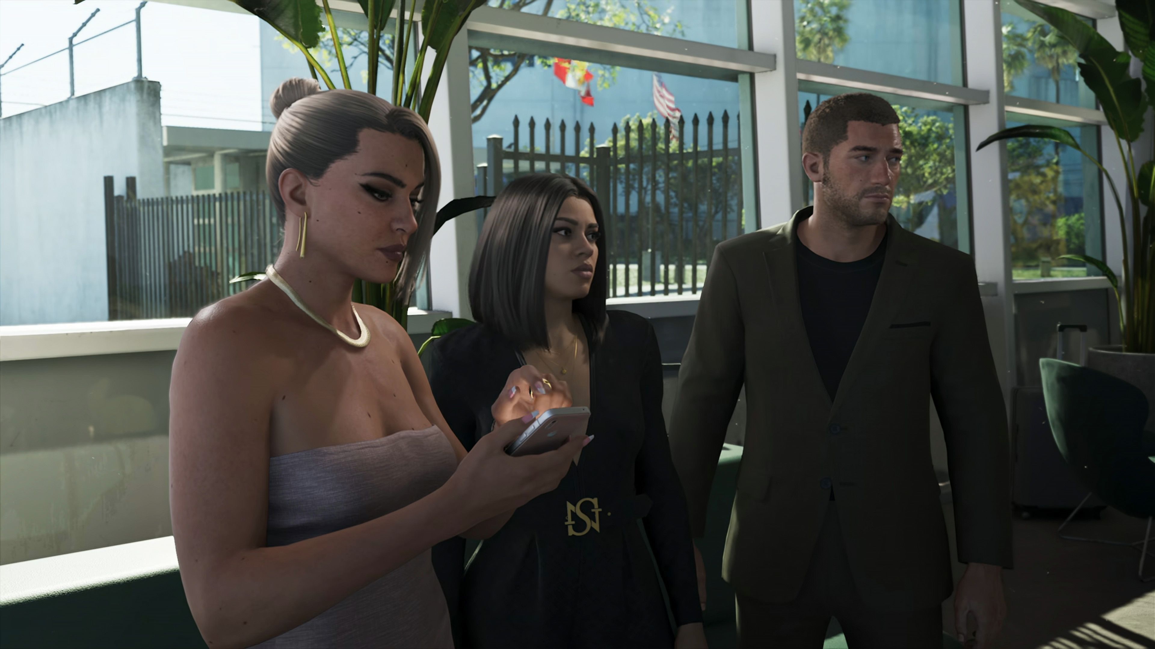 Jason and Lucia in professional attire in GTA 6