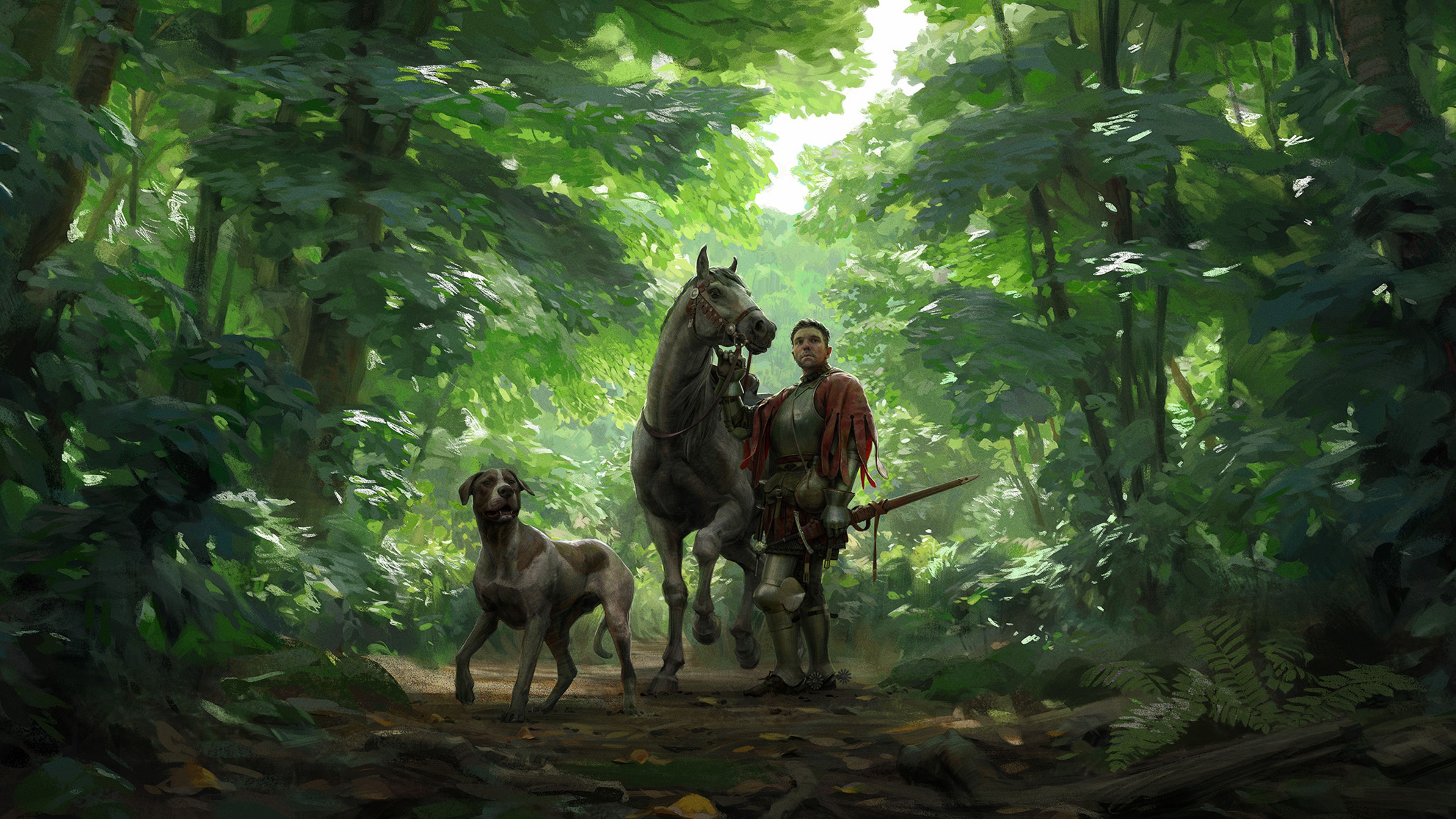 Henry in forest