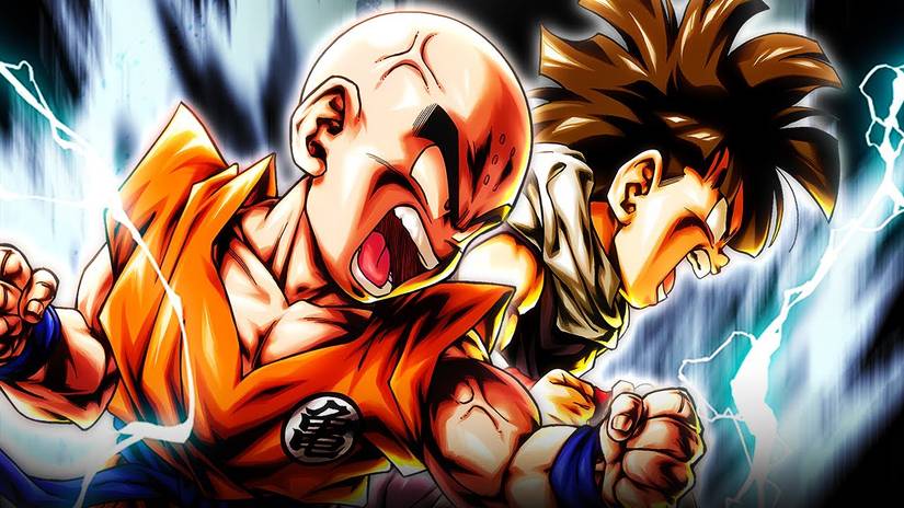 Krillin and Gohan powering up