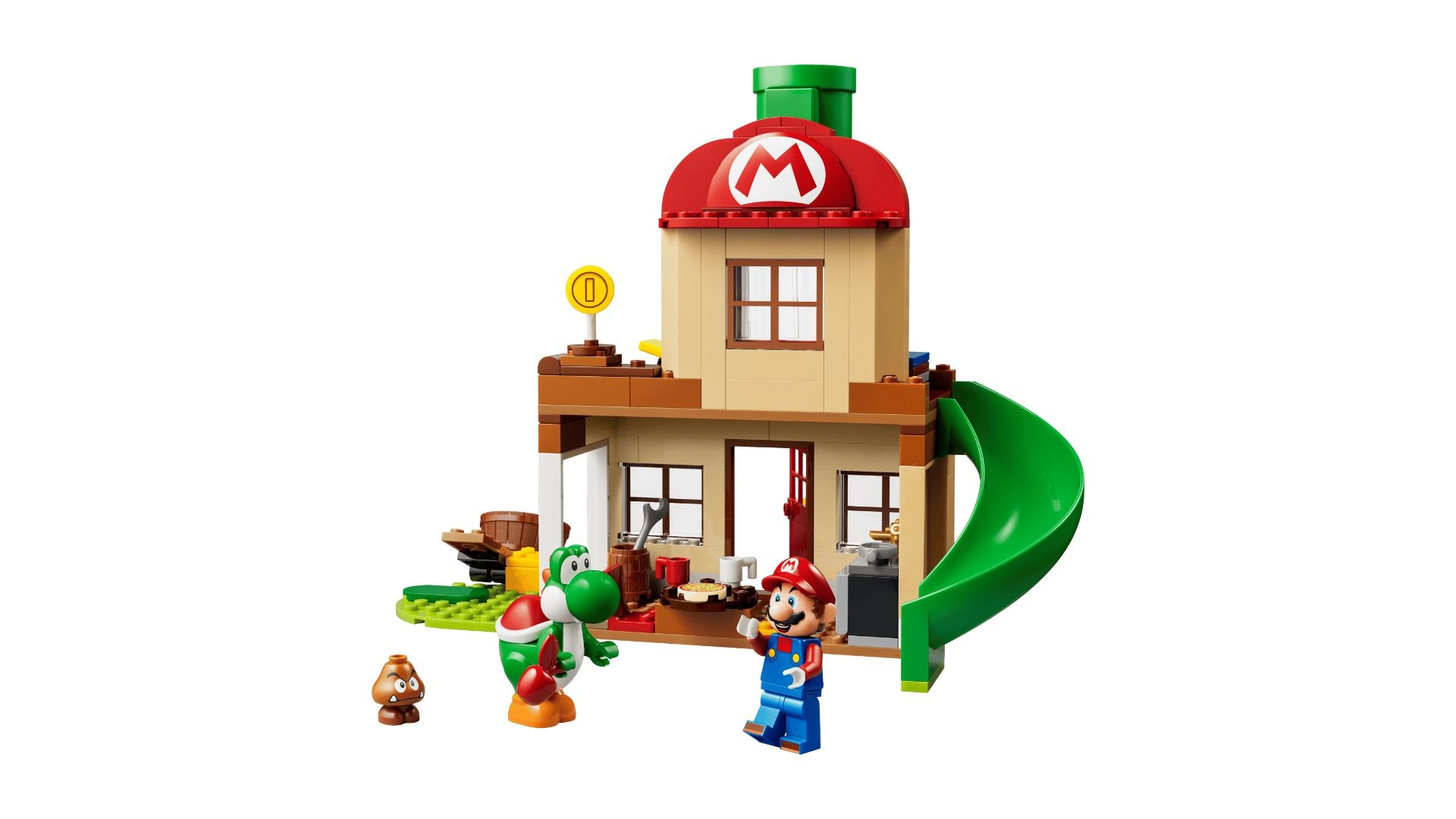 LEGO Mario and Yoshi with House and Goomba