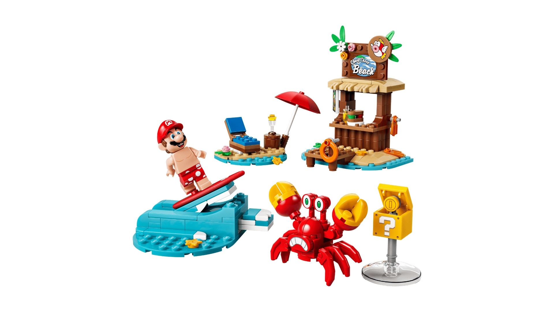 LEGO Mario Minifig with Crab