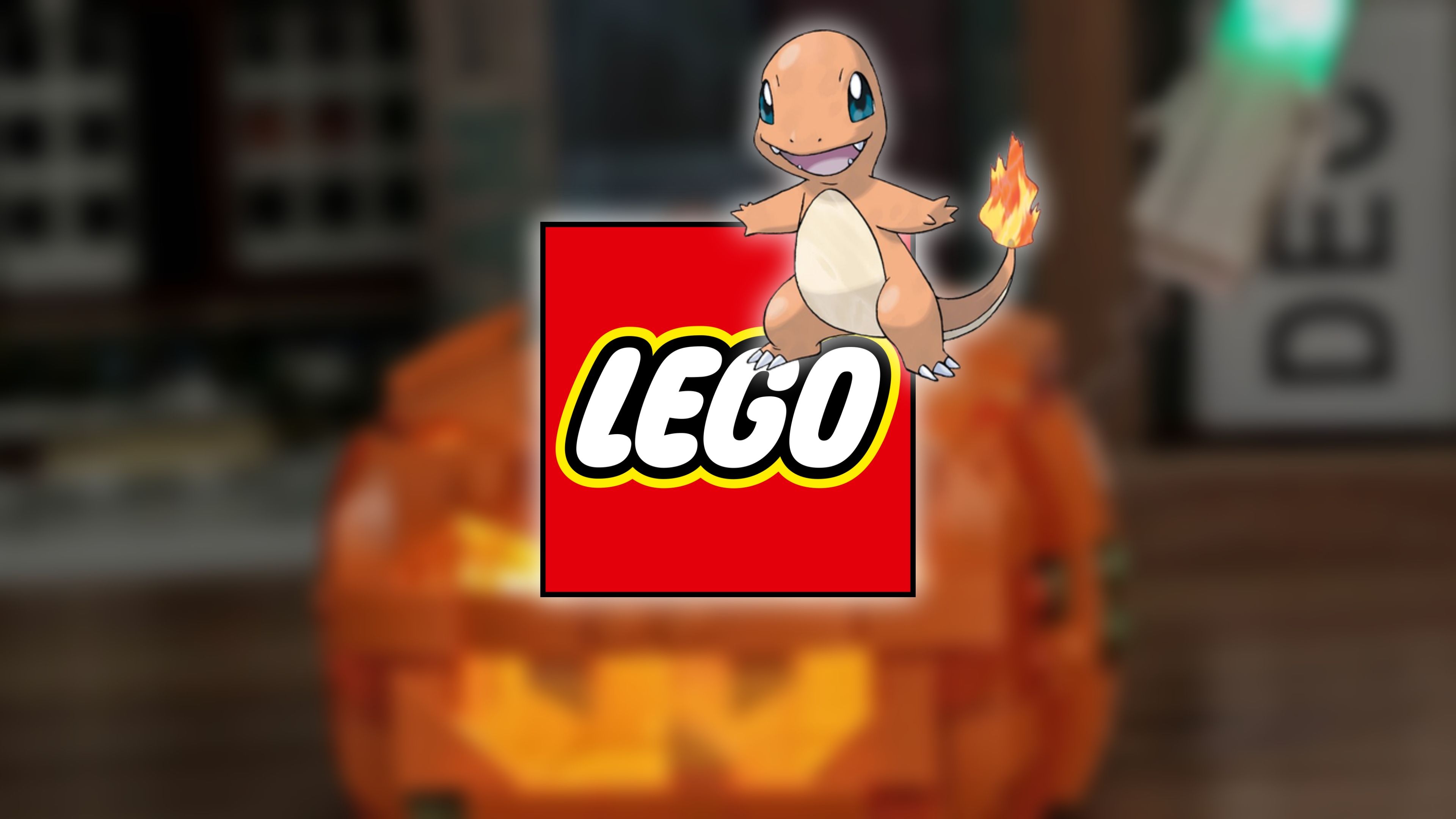 LEGO Fan Transforms Halloween Pumpkin Lantern Set Into Pokemon's Charmander With No Extra Pieces