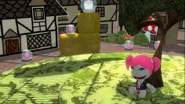 little big planet one little village girl under tree