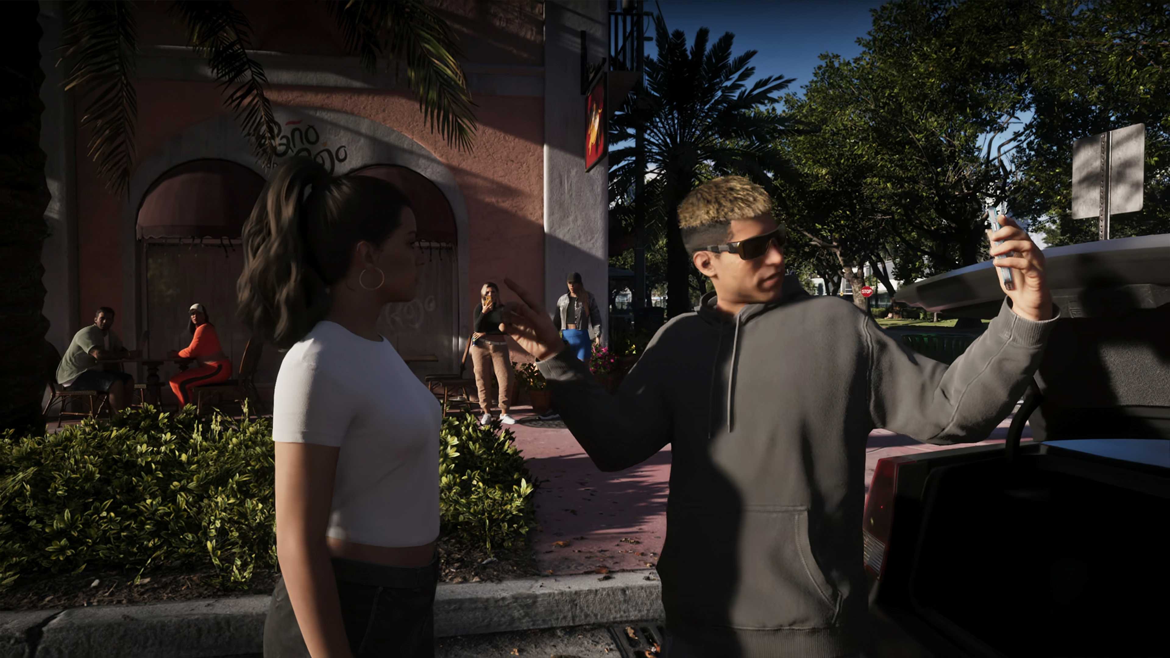 Lucia with influencer in GTA 6