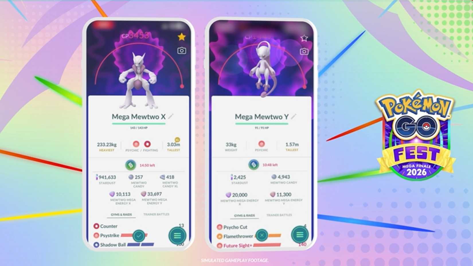 Mega Mewtwo X & Y Adventure Effects