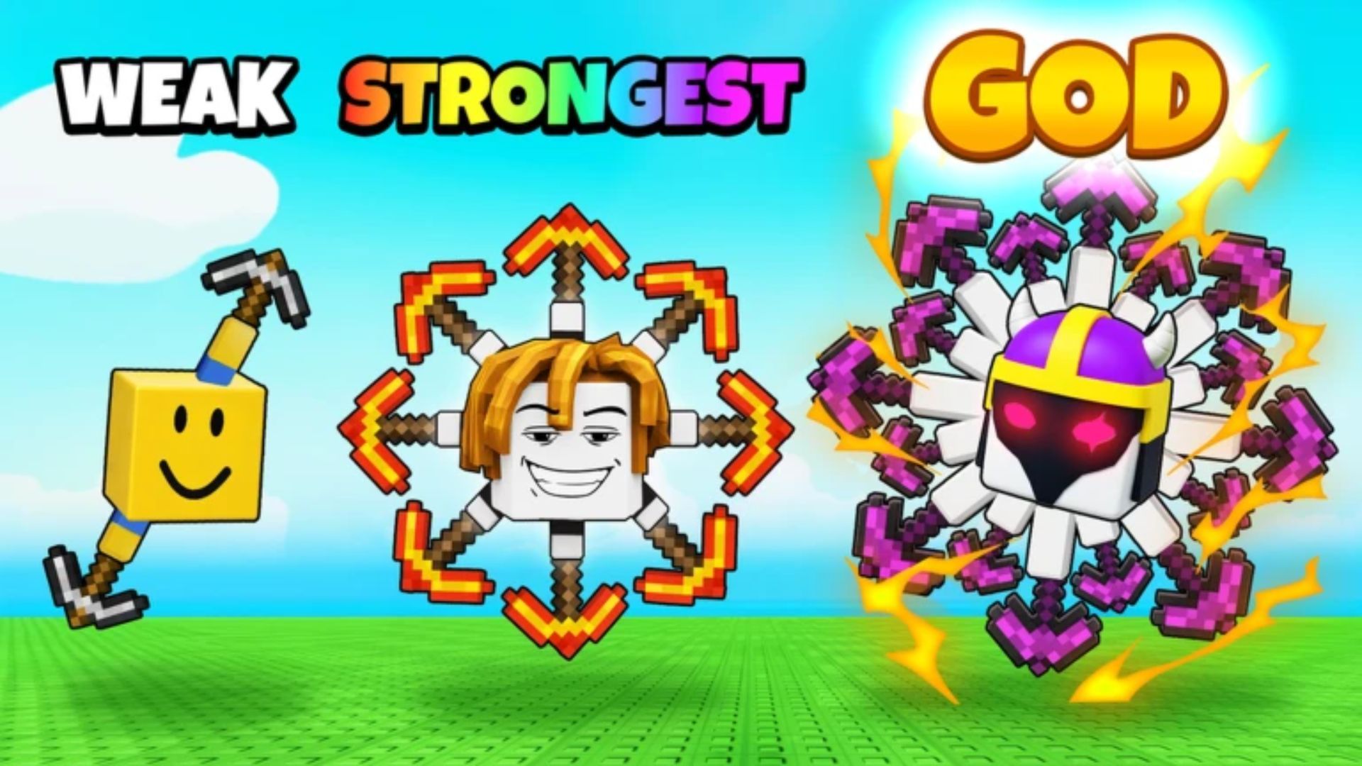 Merge & Dig Simulator characters