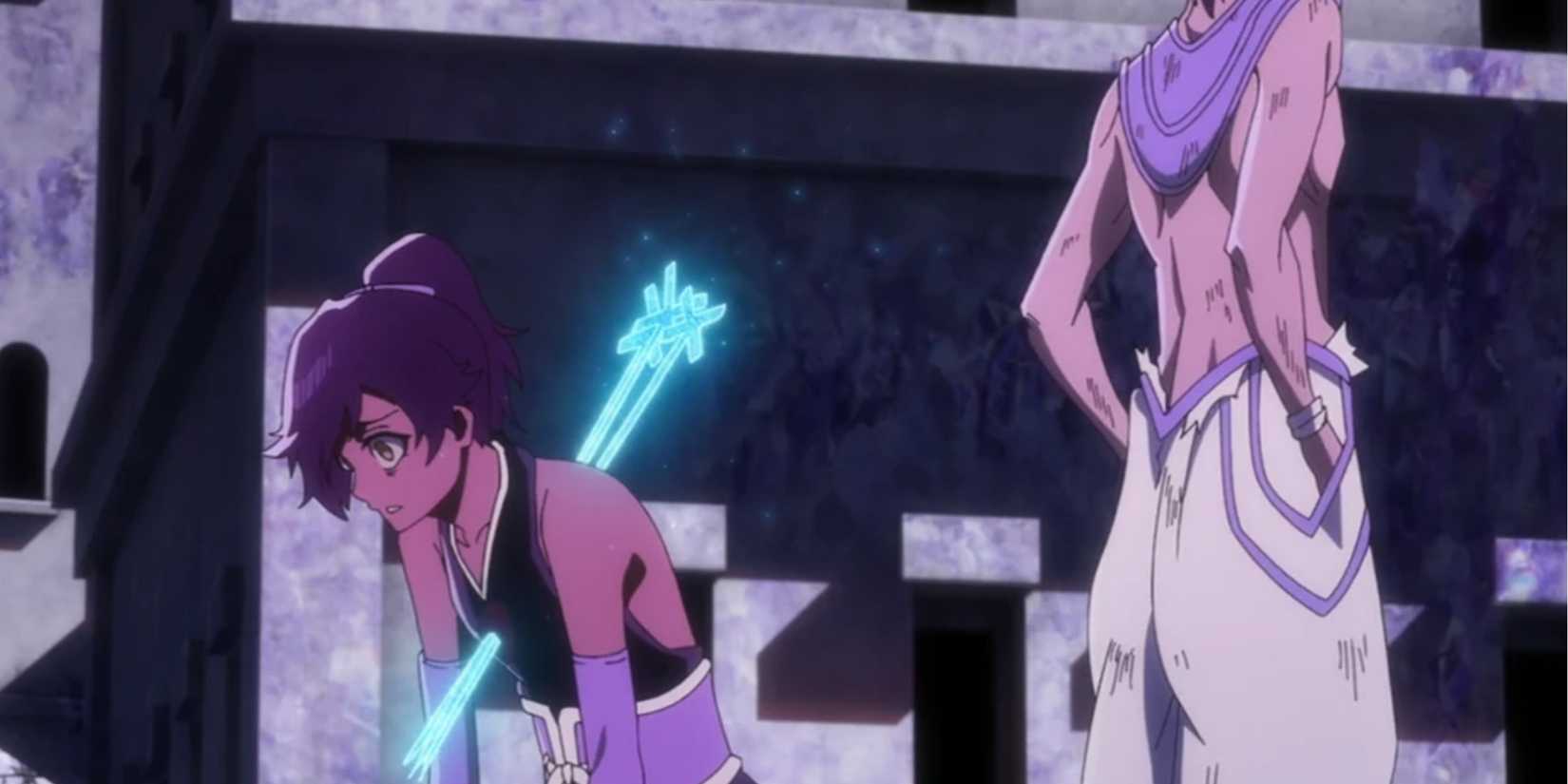 Yushiro Shihoin gets shot through the chest three times by Askin in Bleach: The Thousand-Year Blood War.
