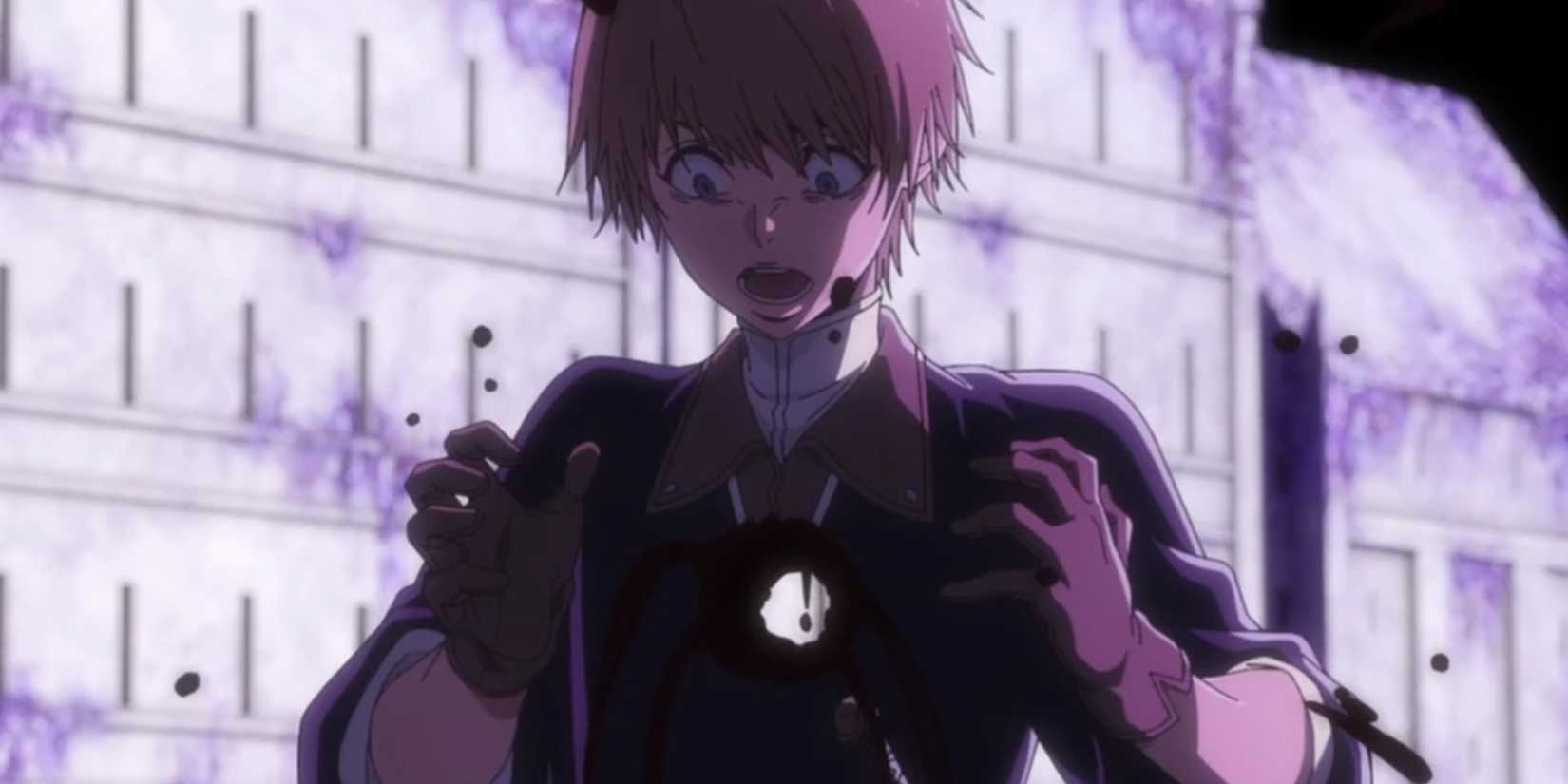 Kiyone gets shot through the chest by Lille in Bleach: The Thousand-Year Blood War
