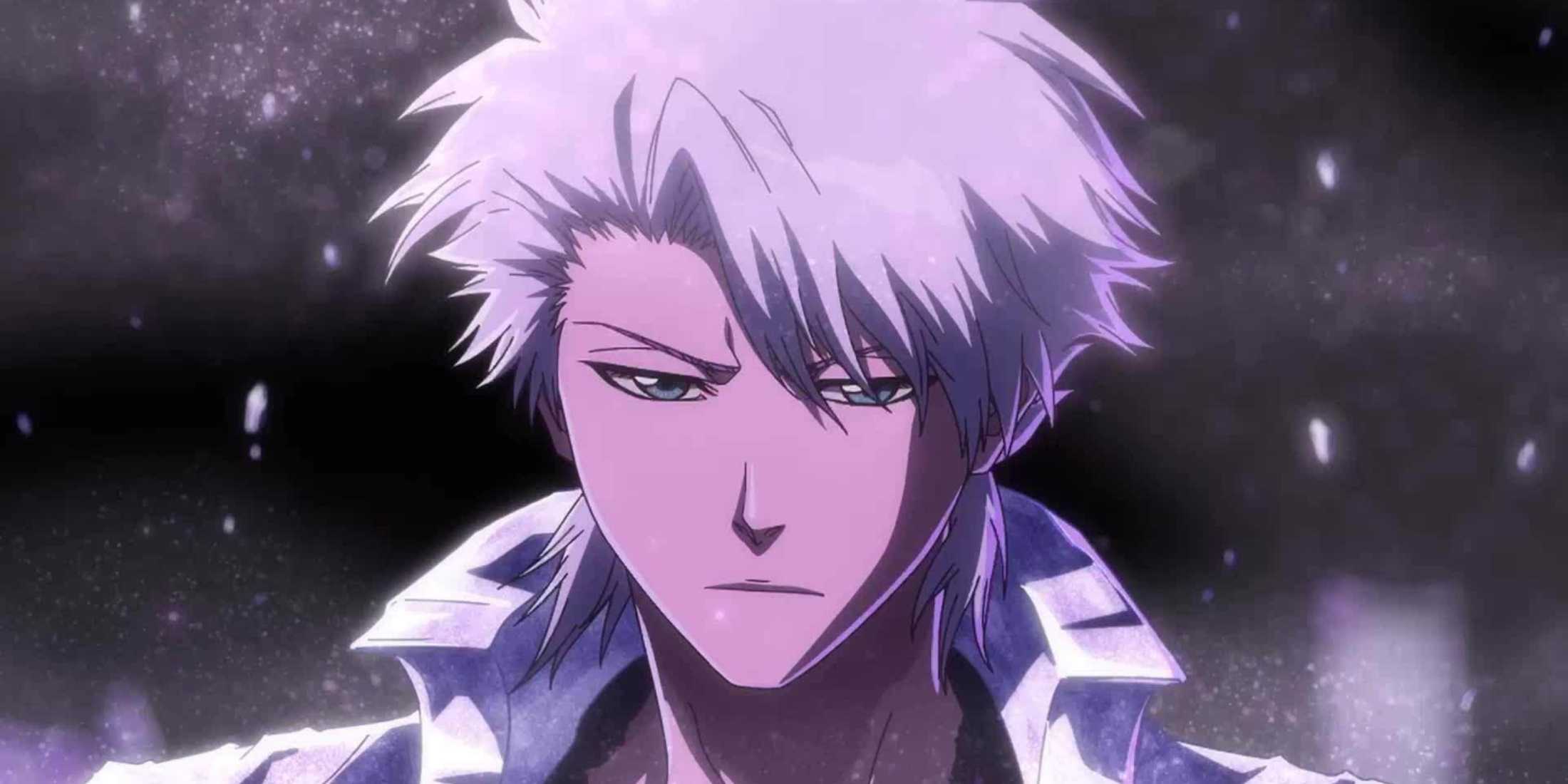 Toshiro hitsugaya is his adult form after the complete Daiguren Hyōrinmaru is released in Bleach: The Thousand-Year Blood War.