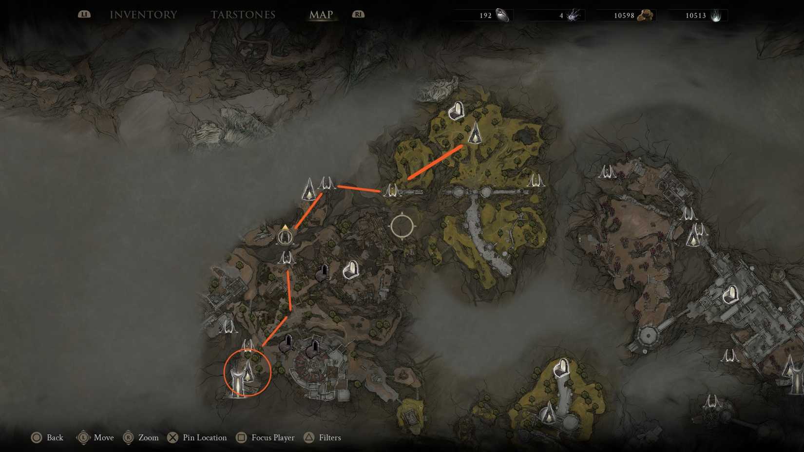 Mortal Shell 2 map to Ballistazooka