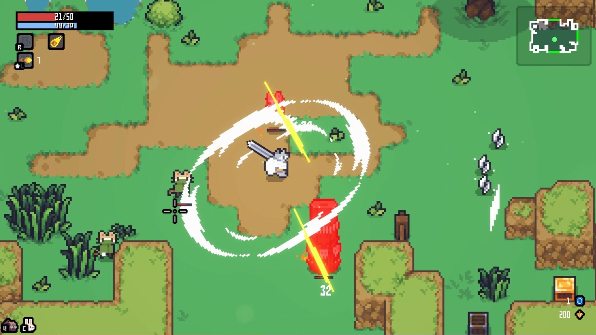 a sephiria character fighting enemies with a long sword.