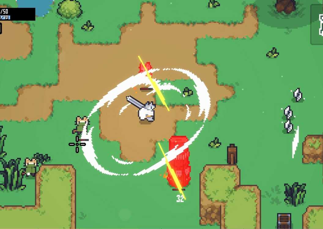 a sephiria character fighting enemies with a long sword.