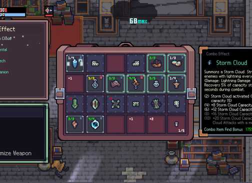 the inventory management and trinket system in sephiria.