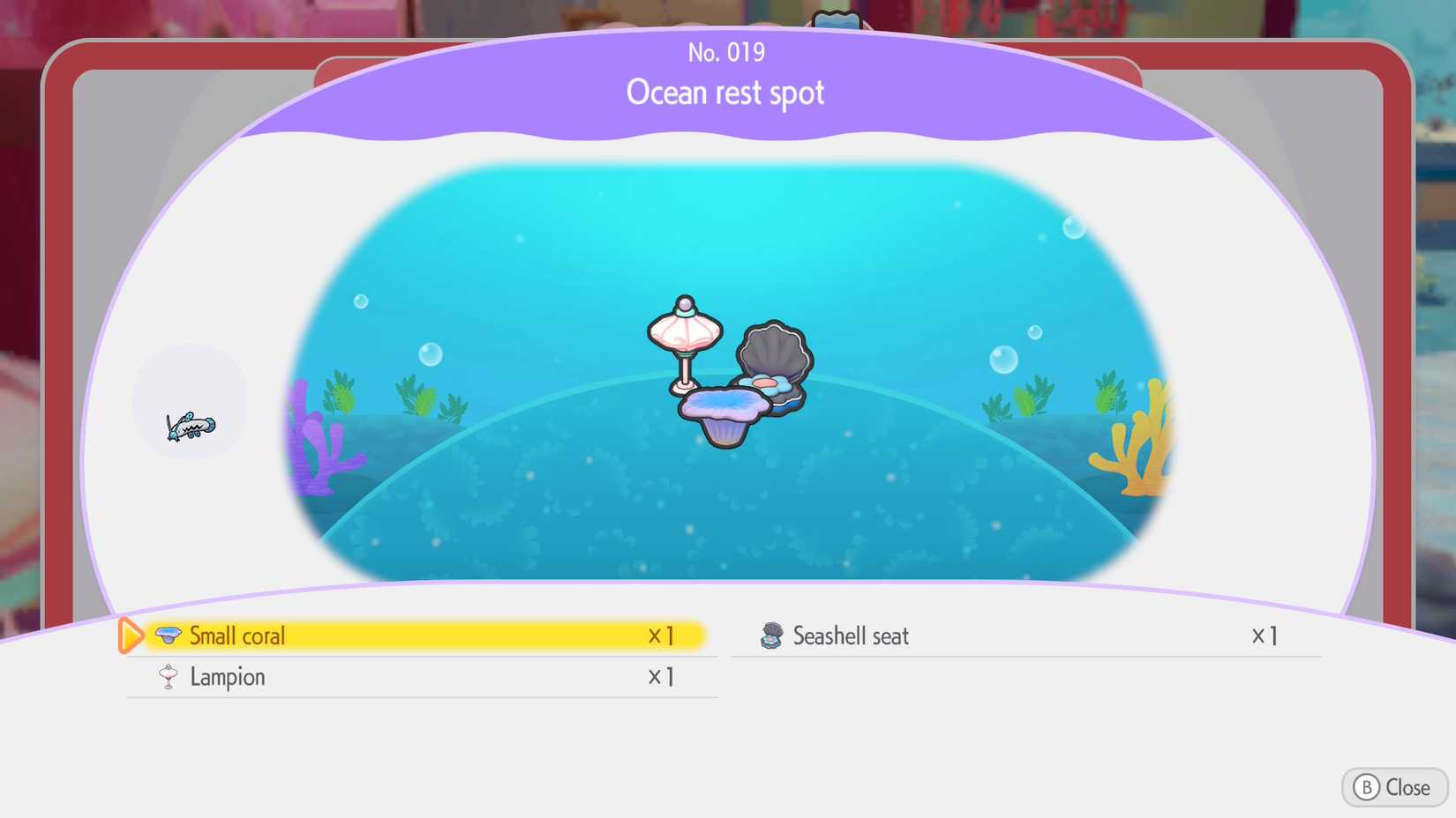 ocean rest spot habitat pokopia