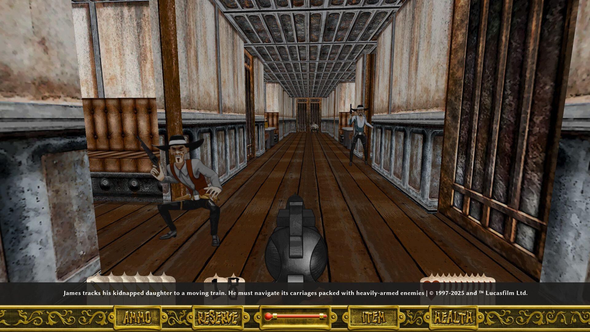 outlaws shootout in train