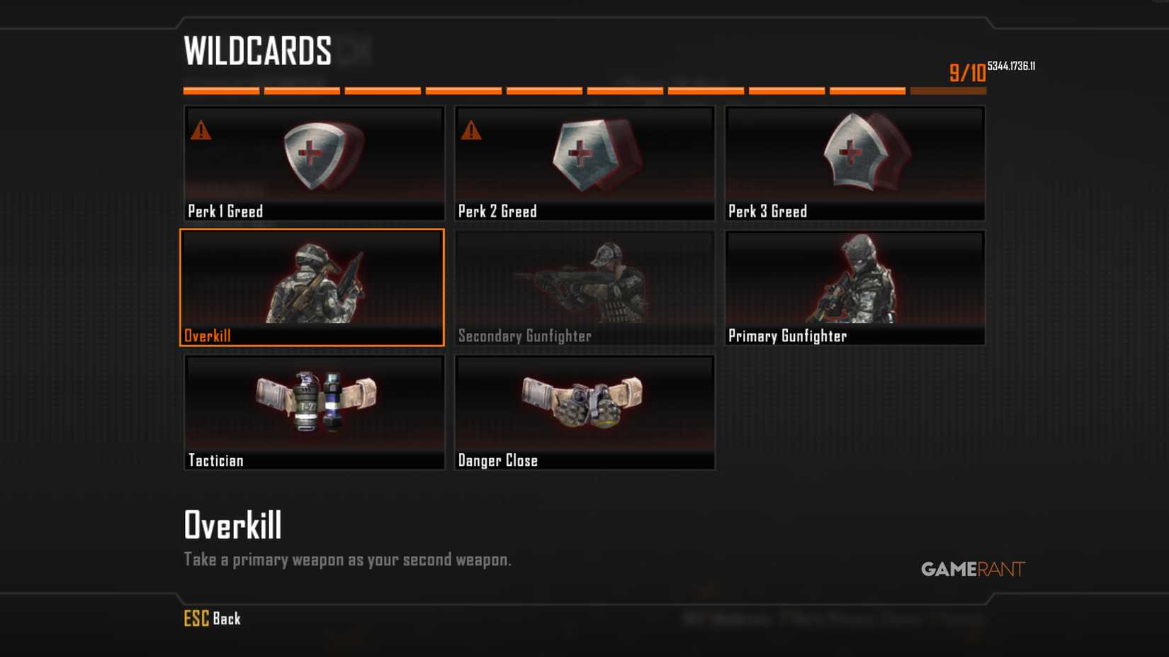 Overkill Wildcard - Black Ops 2