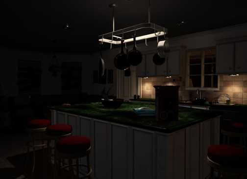 the kitchen area paranormal activity: the lost soul.