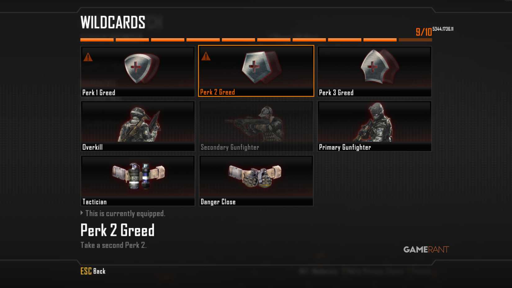 Perk 2 Greed Wildcard - Black Ops 2