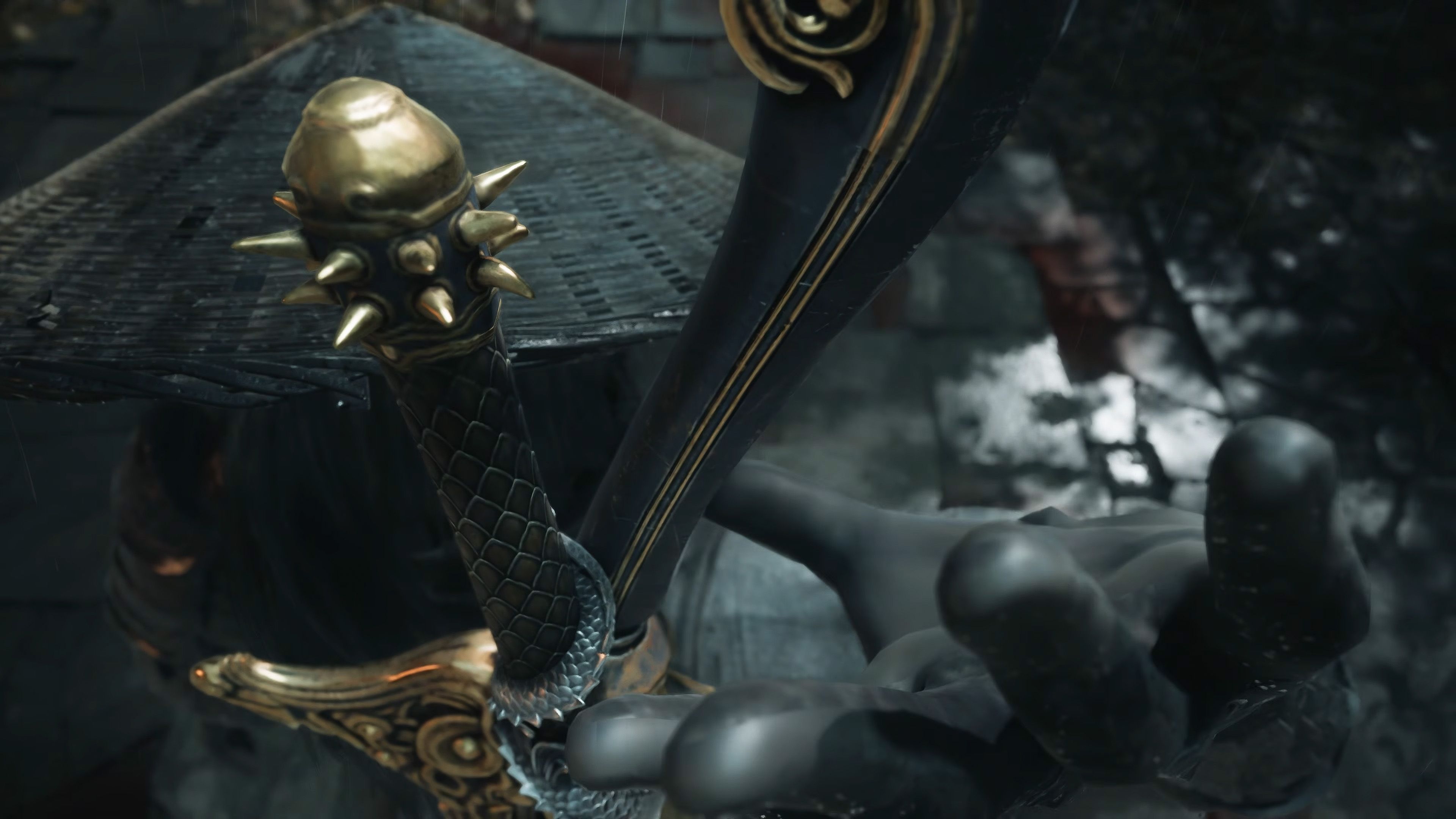 Protagonist drawing a sword in Phantom Blade Zero