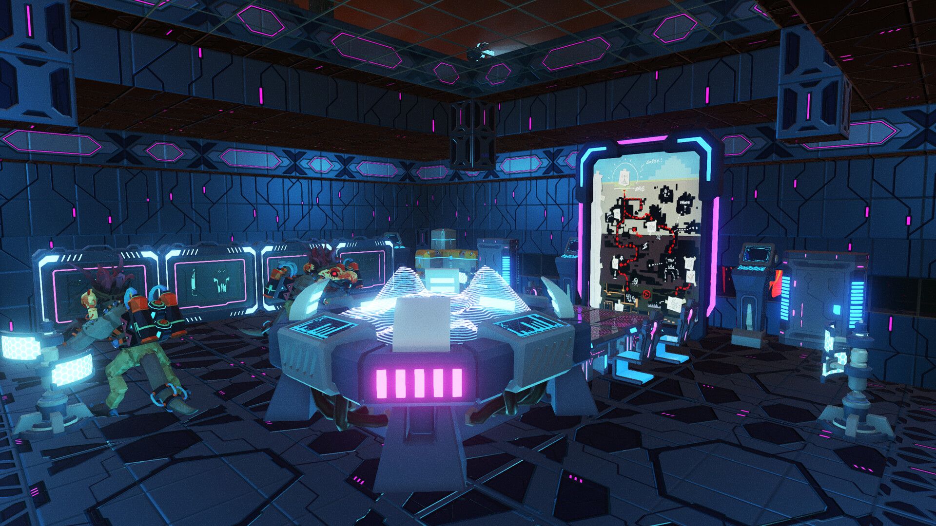 A lab in a base from PixARK Terracrypt