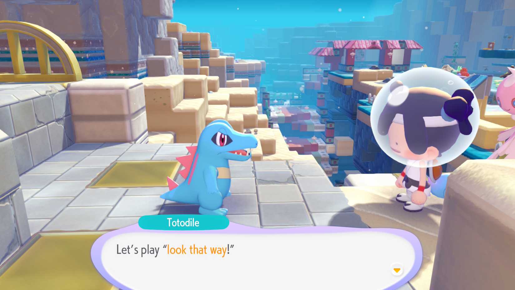 play look that way totodile pokopia
