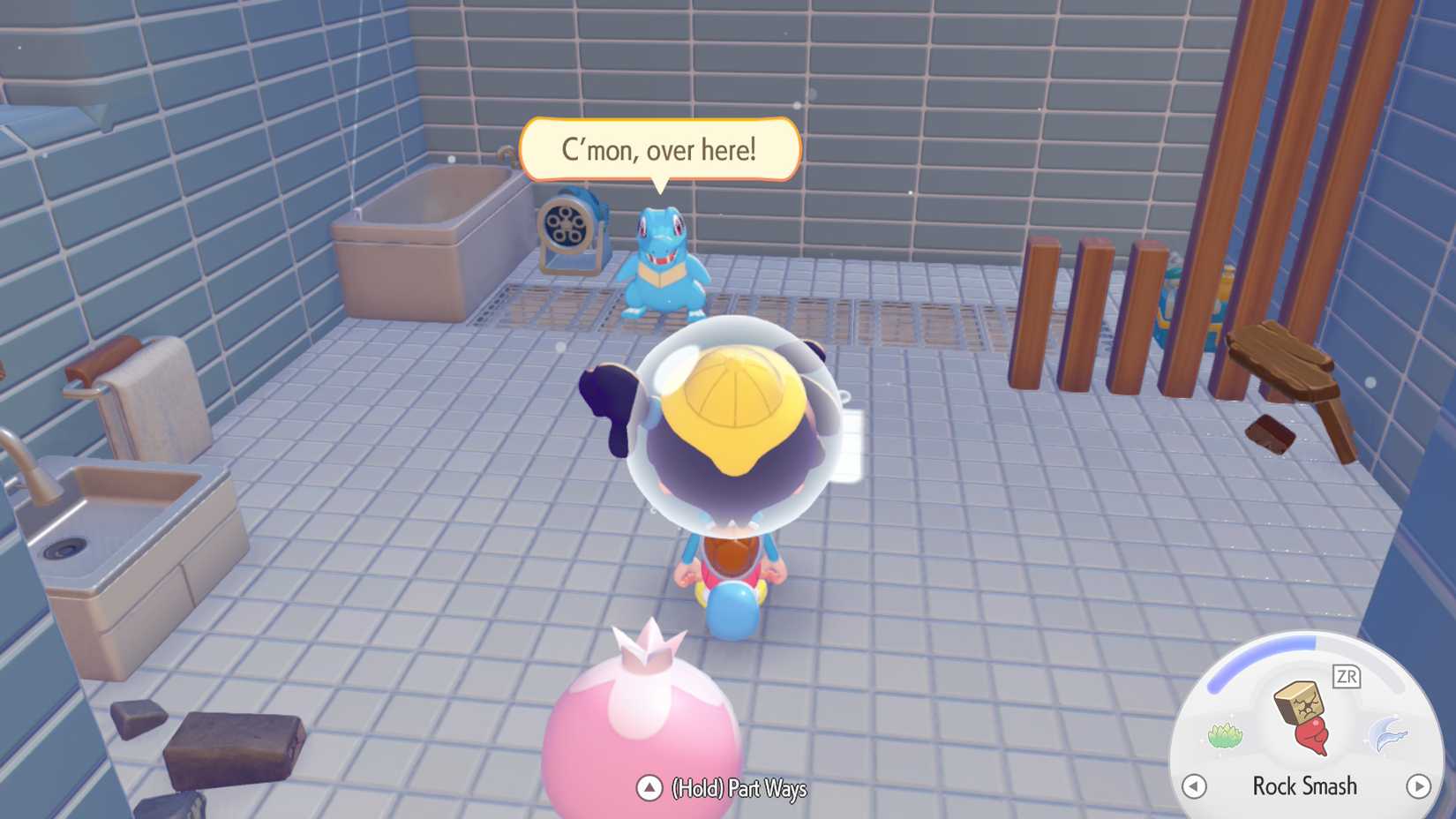 play with bubbles totodile pokopia