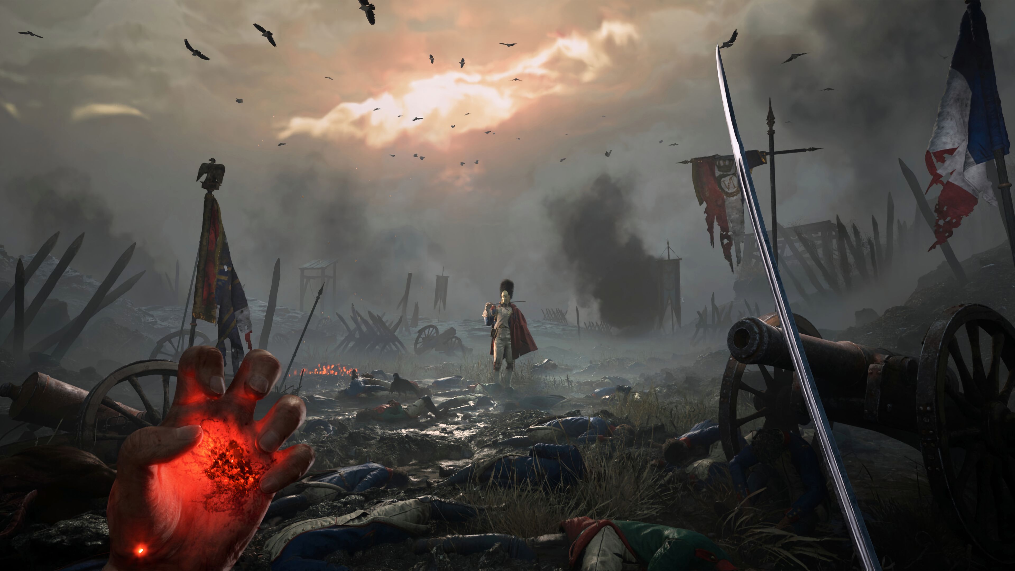 Player approaching a powerful enemy in Valor Mortis